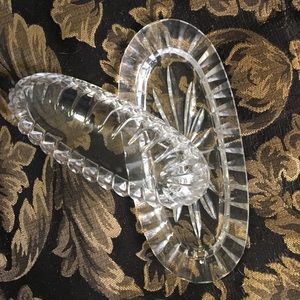 Crystal covered butter dish